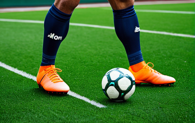 축구 트래핑 기술 익히기 - Mastering Inside Trapping**

"A soccer player in full athletic gear demonstrating inside trapping, f...