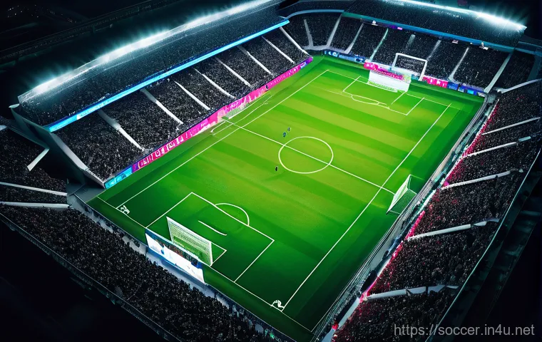 축구 타임라인 작성법 - A focused male or female football analyst, in their late 20s, sitting comfortably at a modern desk. ...