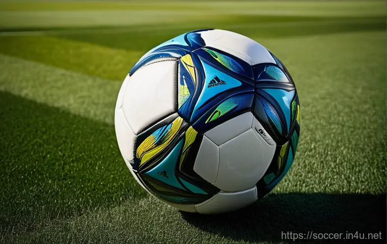 축구 공의 공학적 설계 - **Image Prompt 1: The Evolutionary Journey of the Soccer Ball**
"A visually striking split-scree...