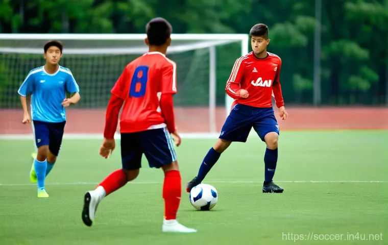 축구 트라이얼 준비 팁 - **Prompt 2: Mastering Ball Control and Precision Passing**
    A focused young male soccer player, a...