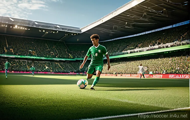 축구 포지션별 특징 - **Prompt 1: Dynamic Goalkeeper Save in a Modern Stadium**
A male soccer goalkeeper, wearing a fu... 축구 포지션별 특징 - **Prompt 1: Dynamic Goalkeeper Save in a Modern Stadium**
A male soccer goalkeeper, wearing a fu...